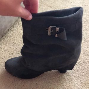 Naughty monkey leather booties